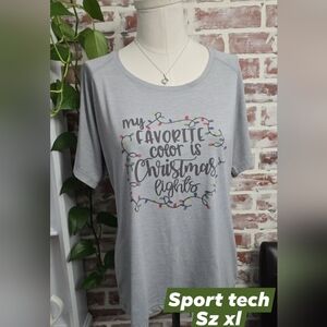 Sport tech womens Christmas top sz xl 🎅